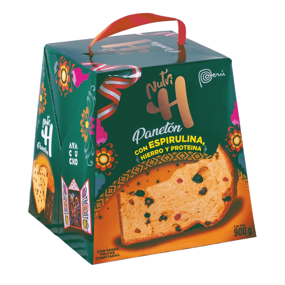 Panetón Con Espirulina 900 Gr Nutri H