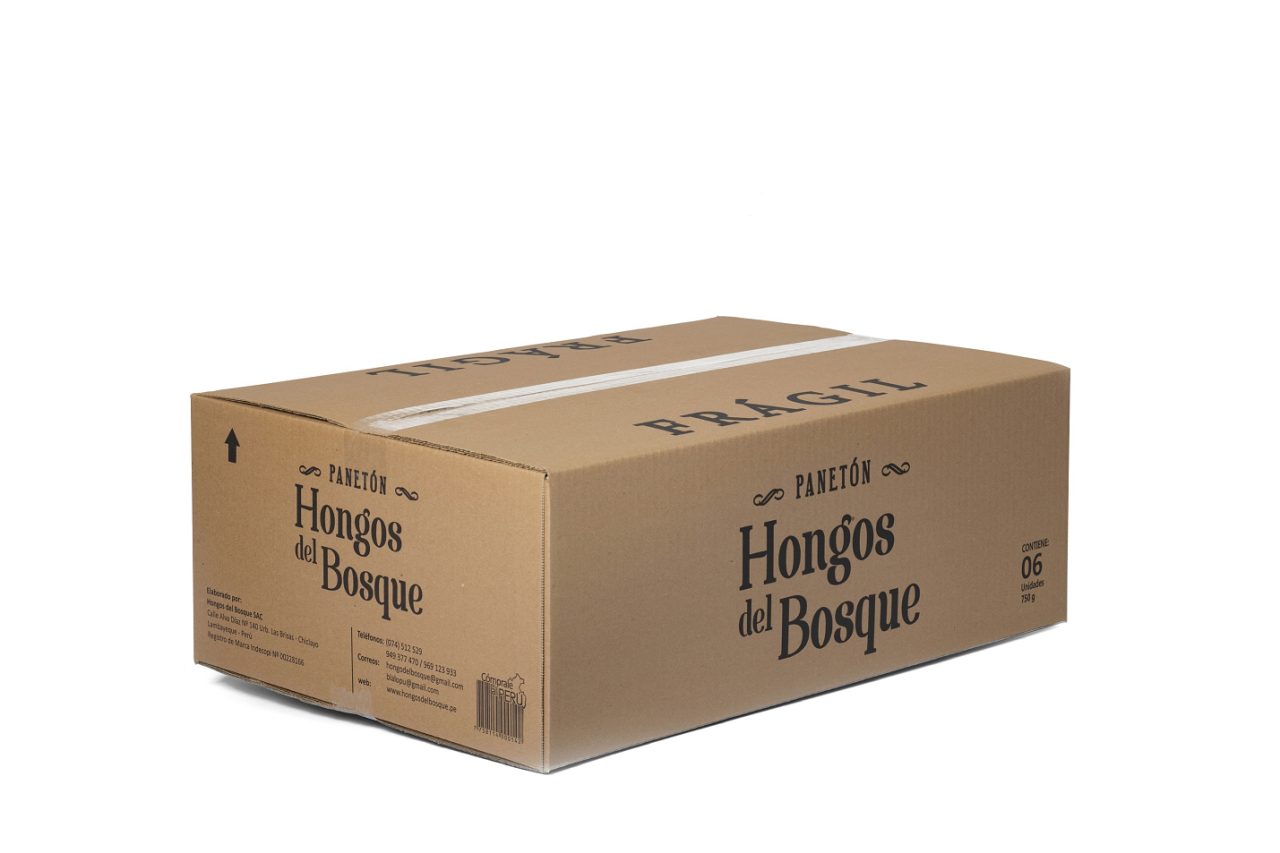 Paneton Hongos del Bosque Caja de 6 unid.caja