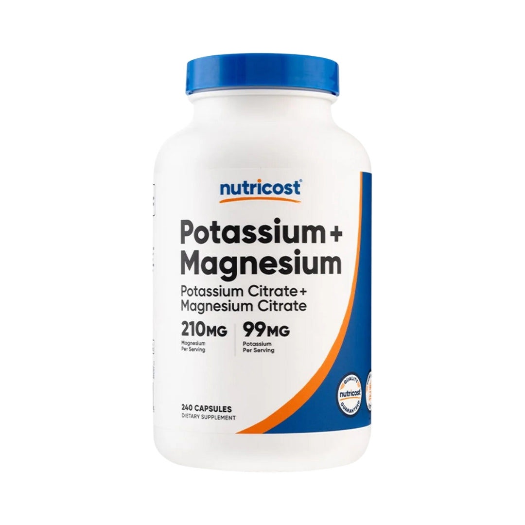 Potassium + Magnesium Citrate 240 Capsulas Nutricost