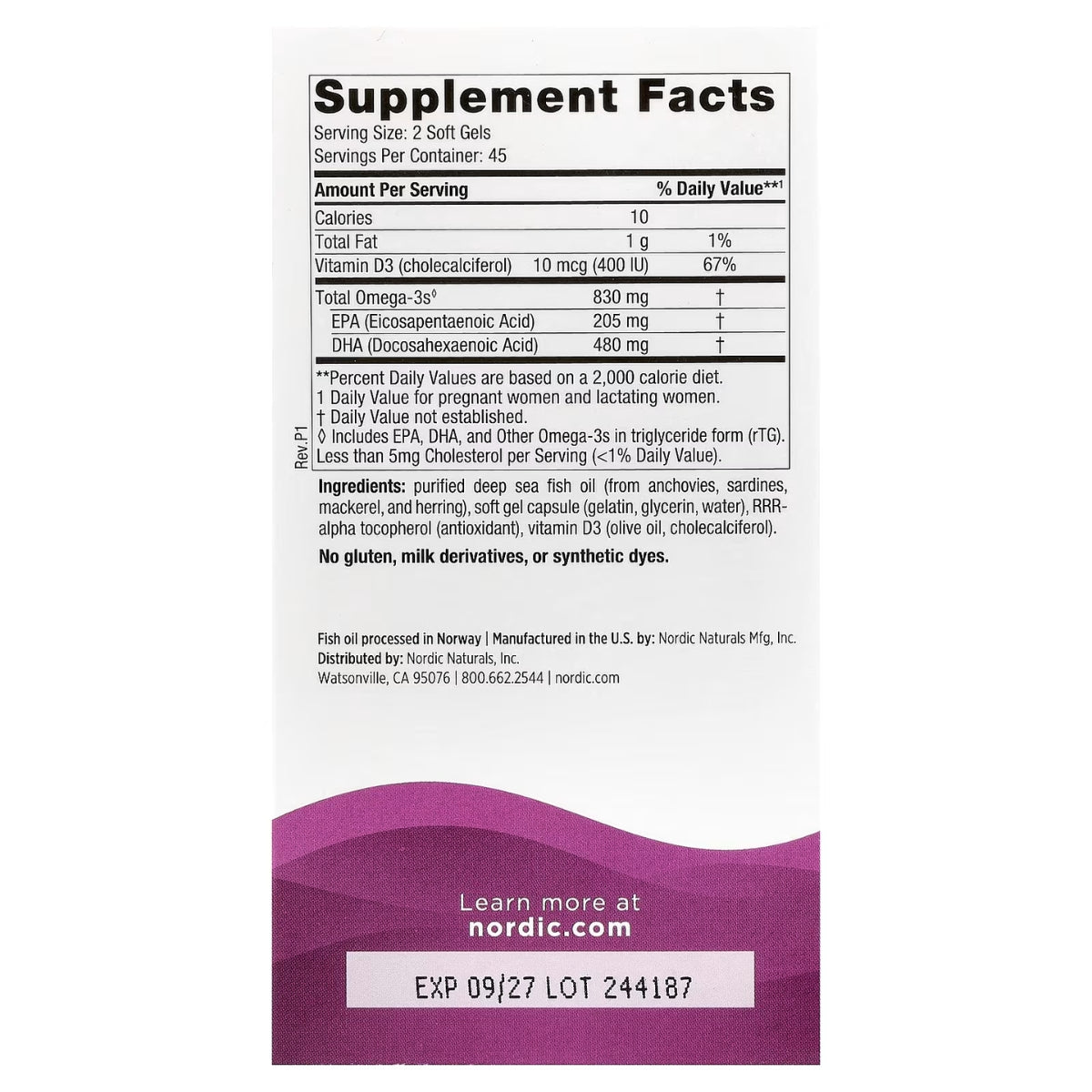 Prenatal Dha 90 Capsulas Nordic Naturals
