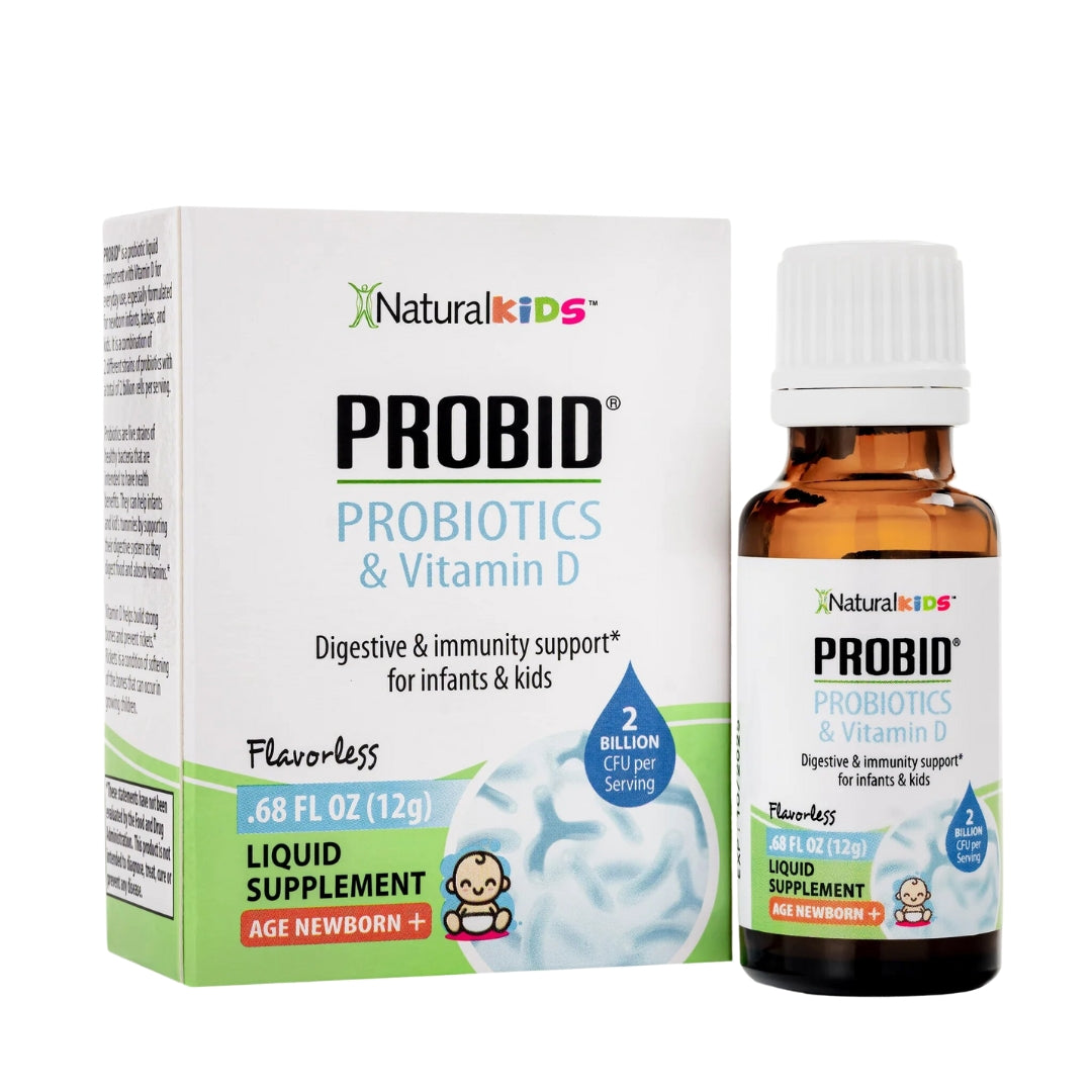 Probid Probioticos Y Vitamina D para Bebes y Niños 12 Gr Natural Slim