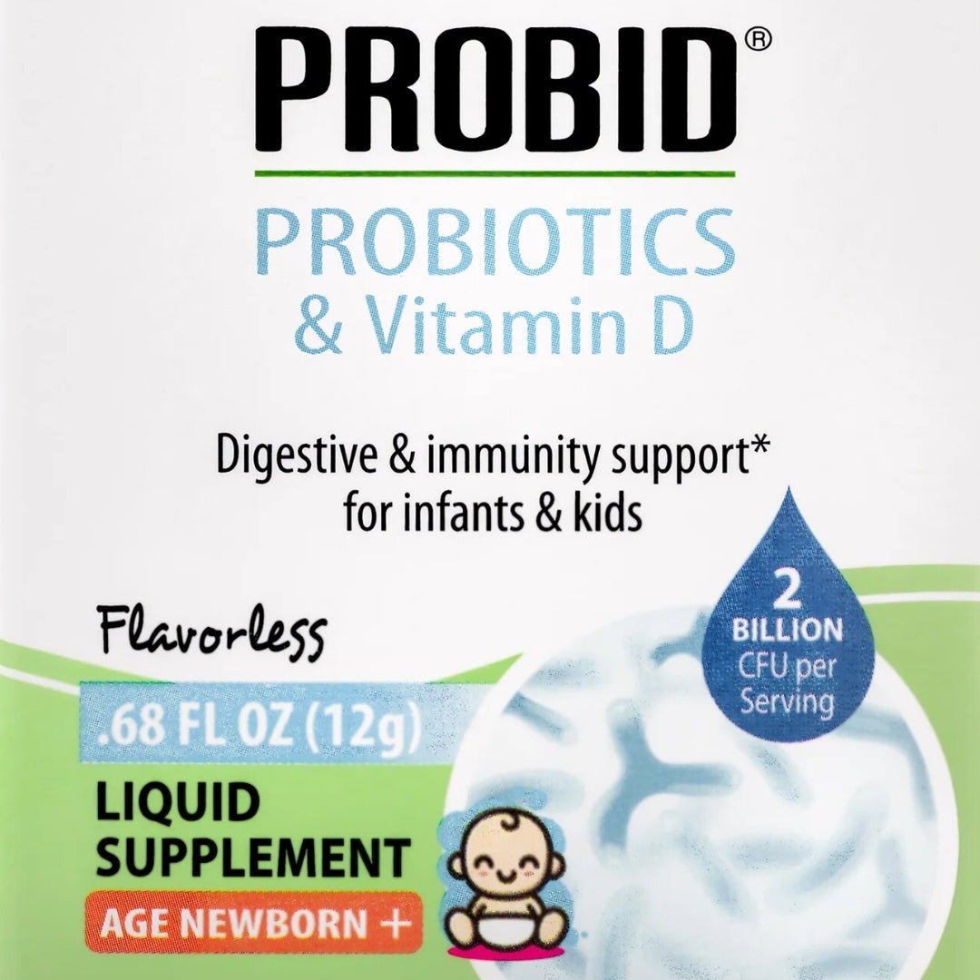 Probid Probioticos Y Vitamina D para Bebes y Niños 12 Gr Natural Slim