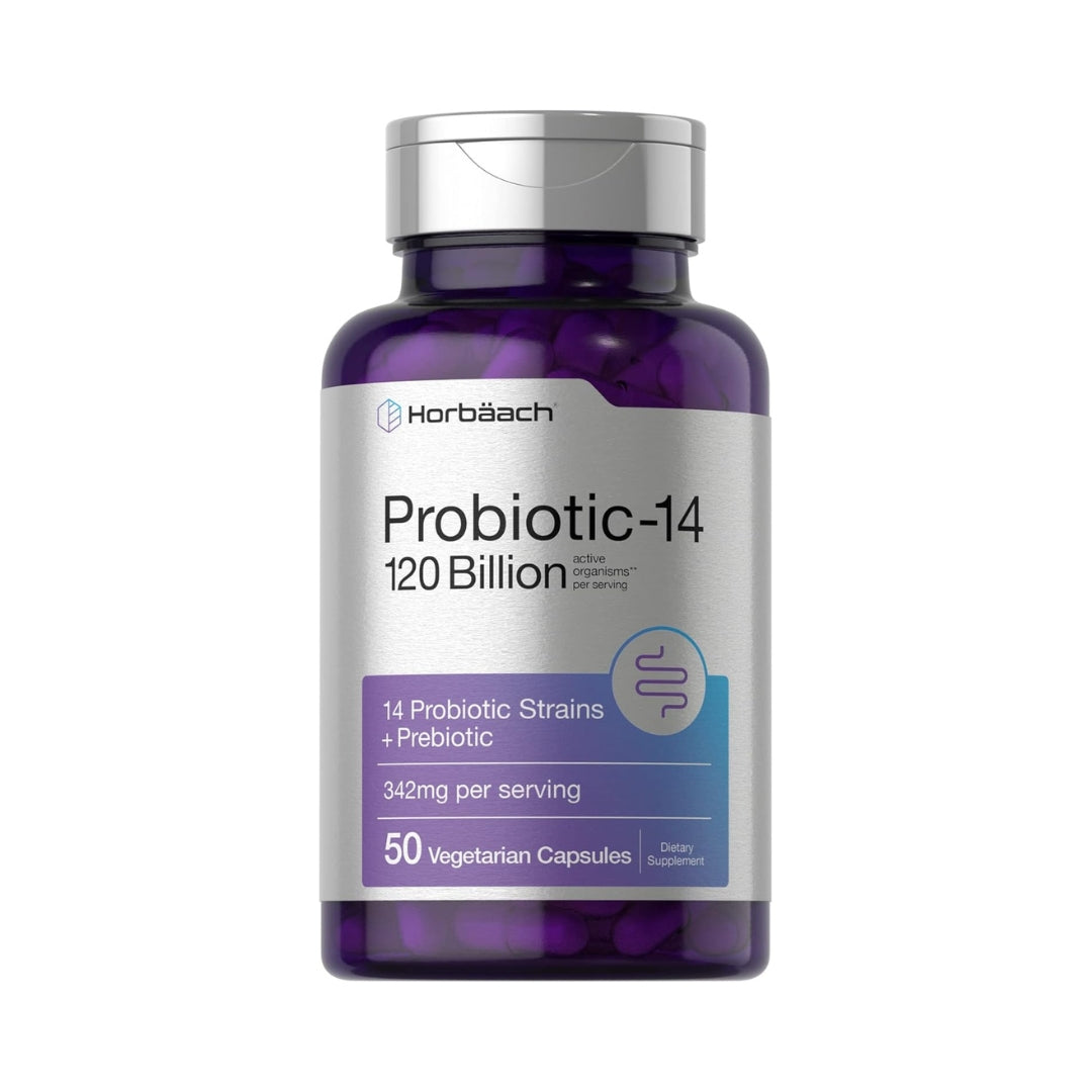 Probiotico 14 Cepas 120 Billones 50 Capsulas Horbaach