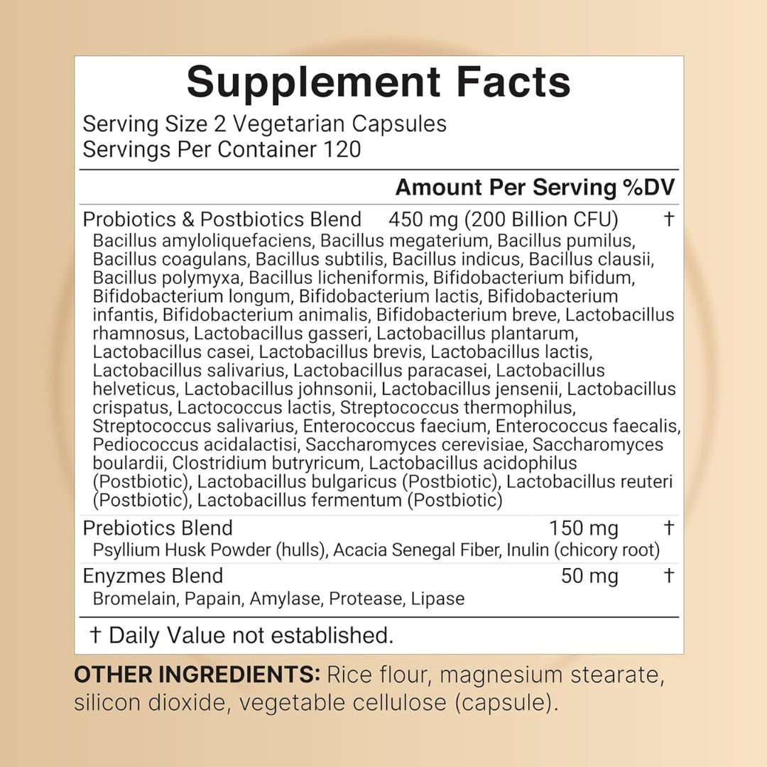 Probioticos 200 Billones 40 Cepas 240 Capsulas Naturebell
