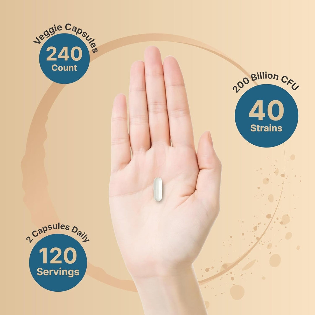 Probioticos 200 Billones 40 Cepas 240 Capsulas Naturebell