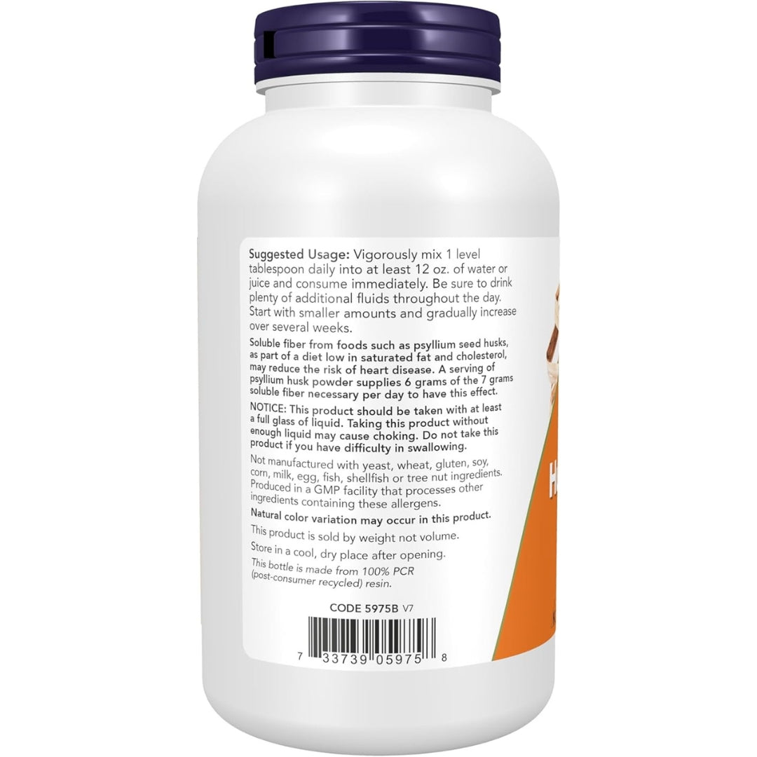 Psyllium Husk Powder 340 Gr Now