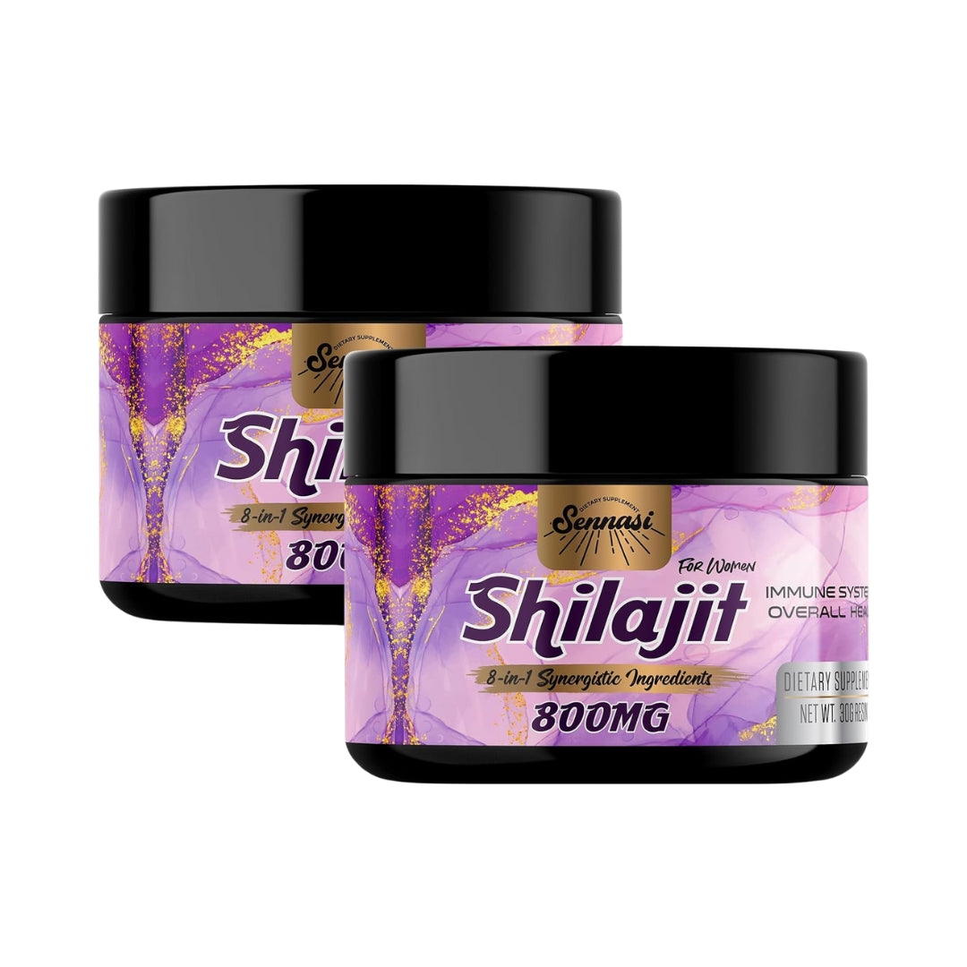 Resina Shilajit 8en1 800 Mg Para Mujer 30Gr Sennasi