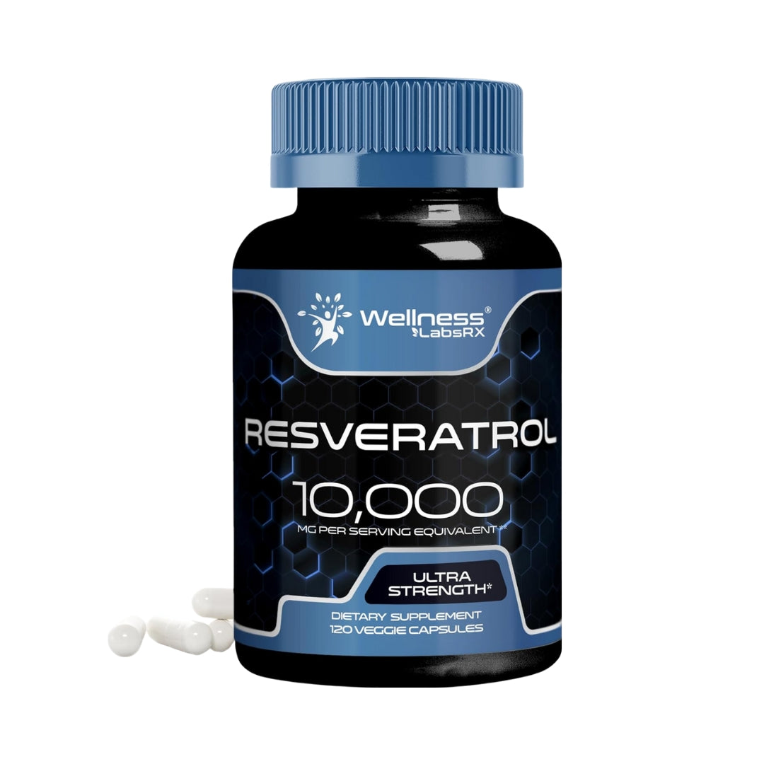 Resveratrol 10000 Mg 120 Capsulas Wellness