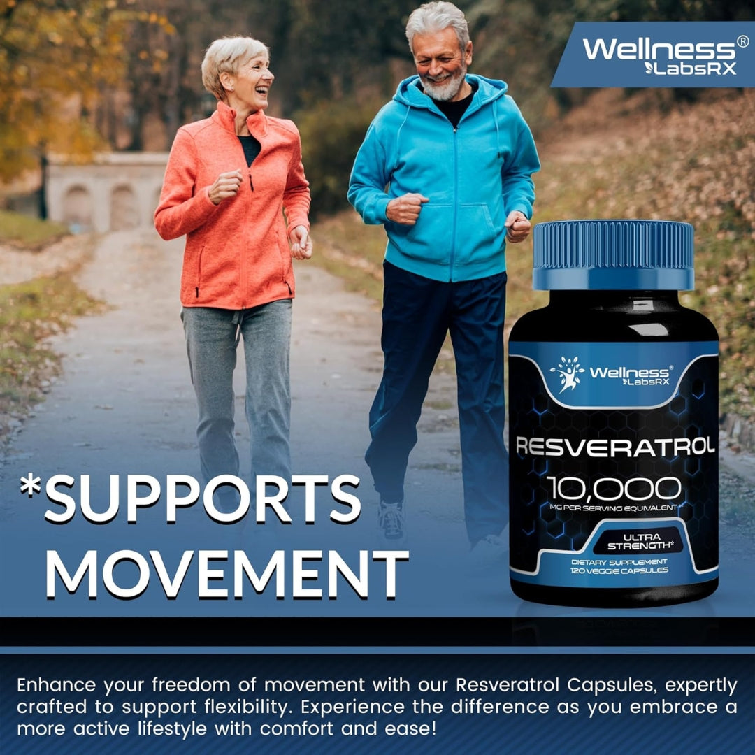 Resveratrol 10000 Mg 120 Capsulas Wellness