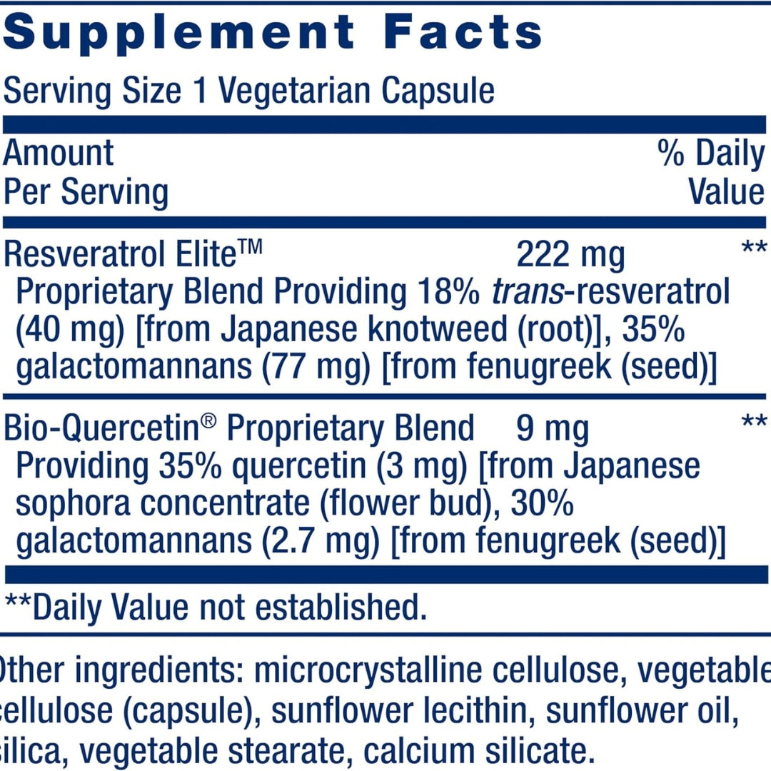 Resveratrol Elite 60 Capsulas Life Extension
