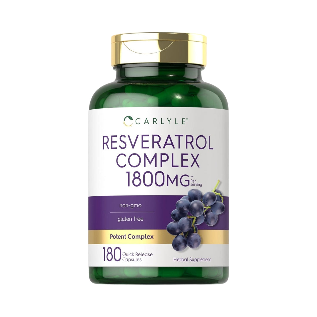 Resveratrol Complex 1800 Mg 180 Capsulas Carlyle