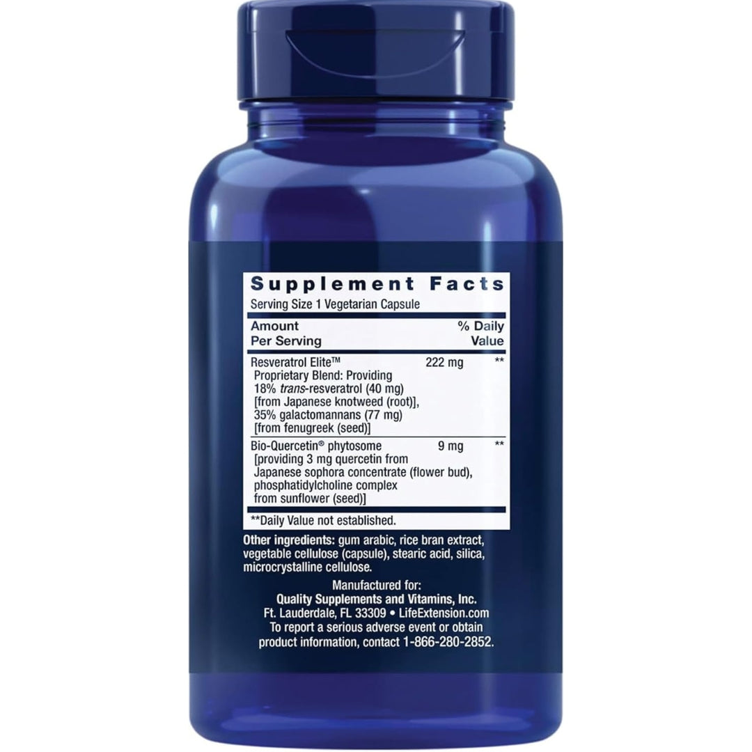 Resveratrol Elite 60 Capsulas Life Extension