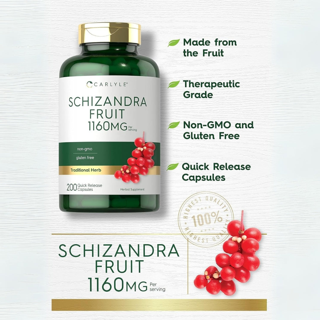Schizandra 1160 Mg 200 Capsulas Carlyle