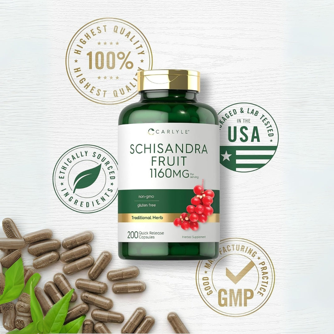 Schizandra 1160 Mg 200 Capsulas Carlyle