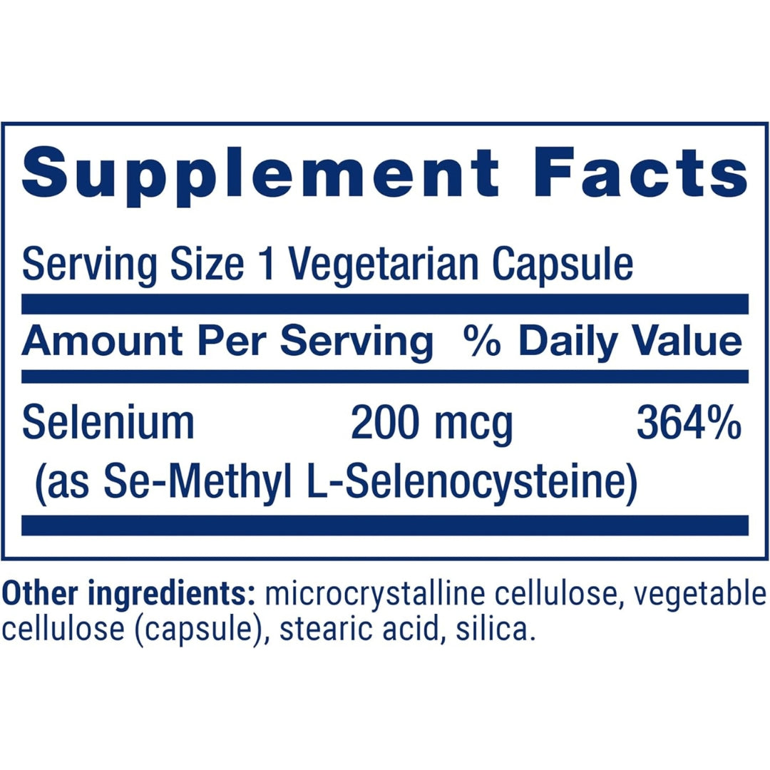 Selenio 200 Mcg 90 Capsulas Life Extension