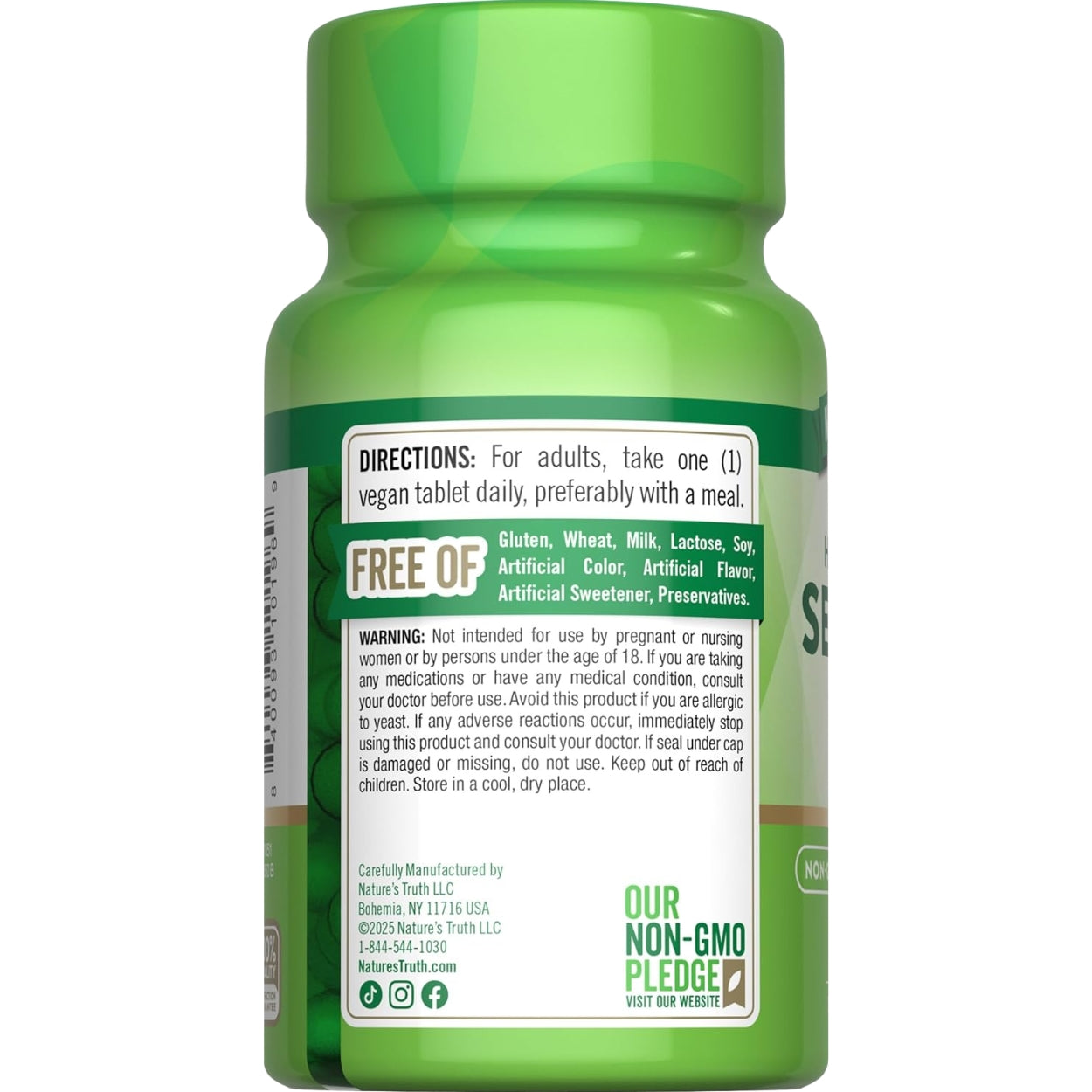 Selenium 200 Mcg 100 Capsulas Natures Truth