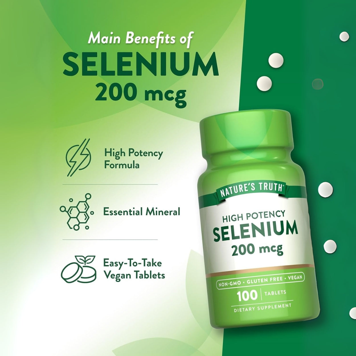 Selenium 200 Mcg 100 Capsulas Natures Truth