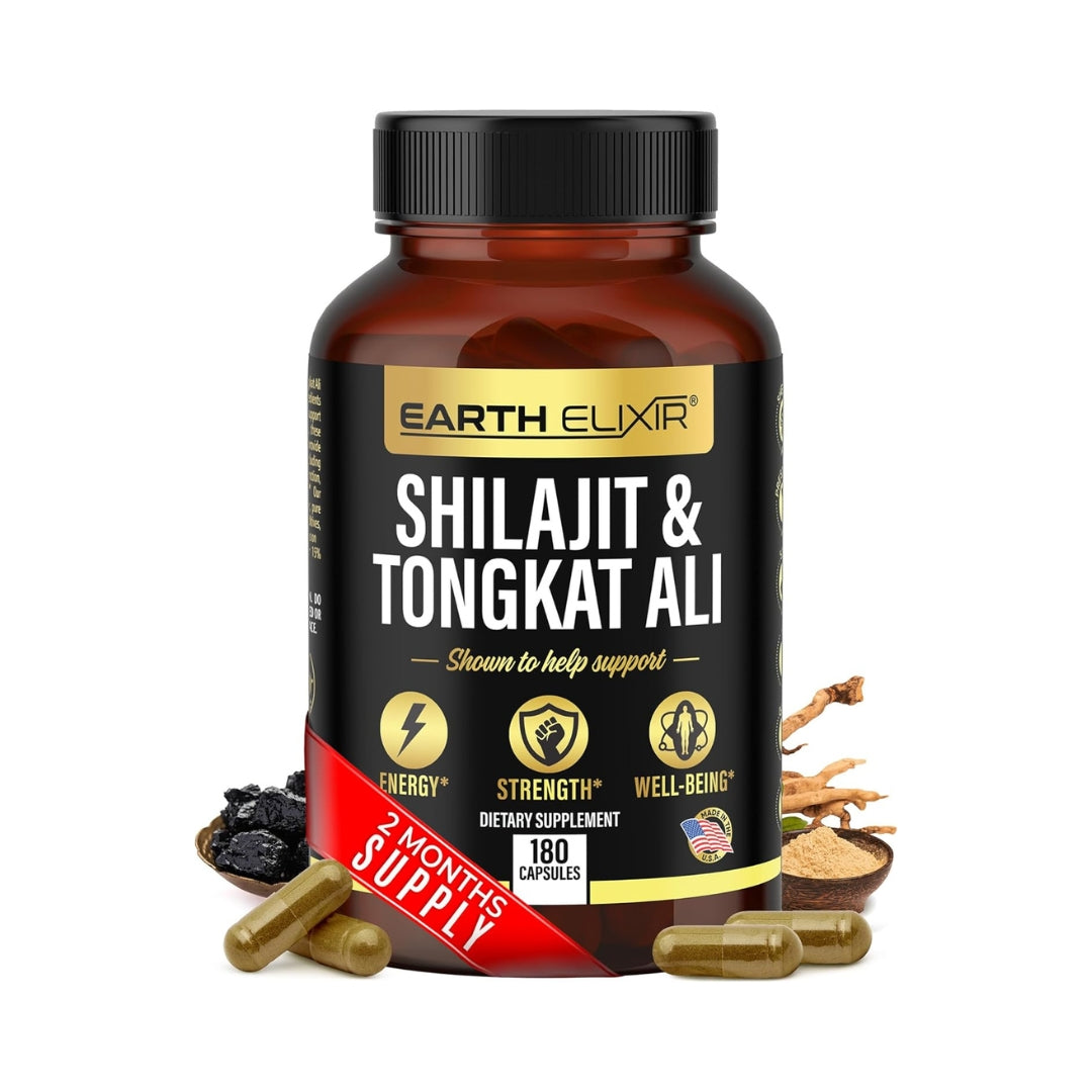 Shilajit Tongkat Ali 180 Capsulas Earth Elixir