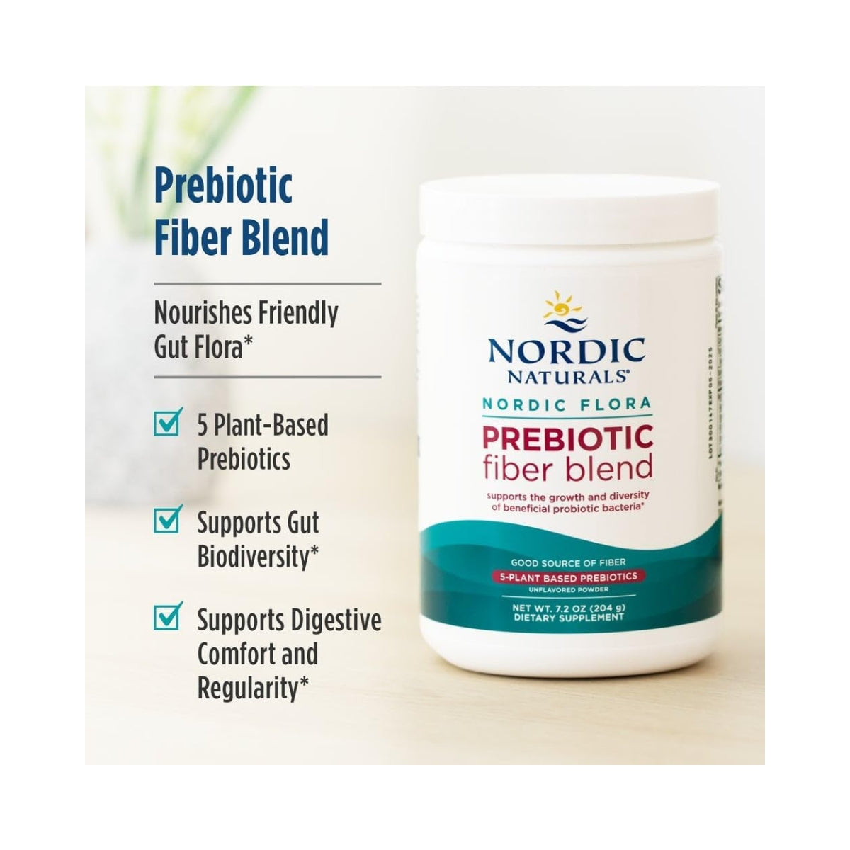 Fibra Prebiotica Nordic Flora 204 Gr Nordic Naturals