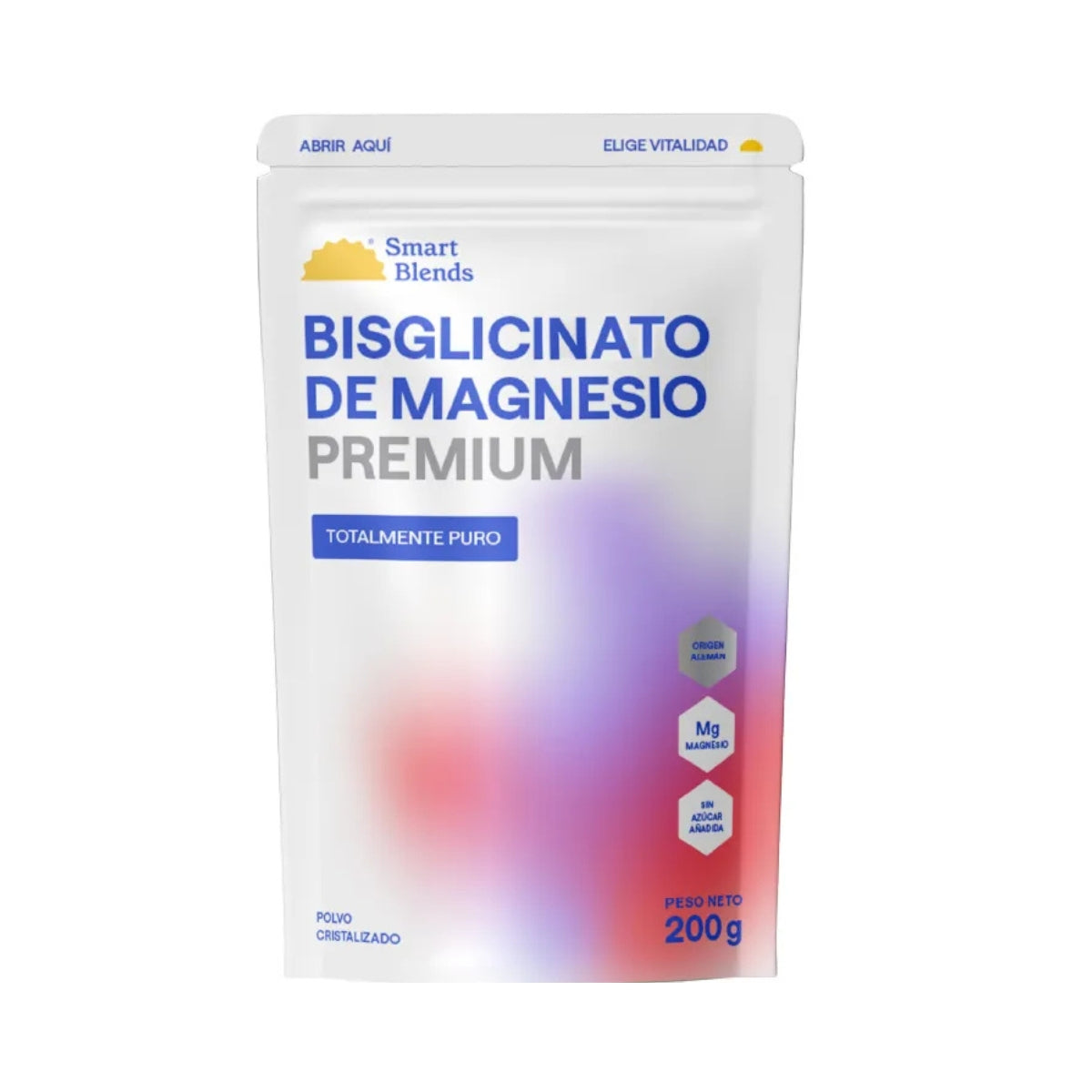 Bisglicinato De Magnesio 200 Gr Smart Blends