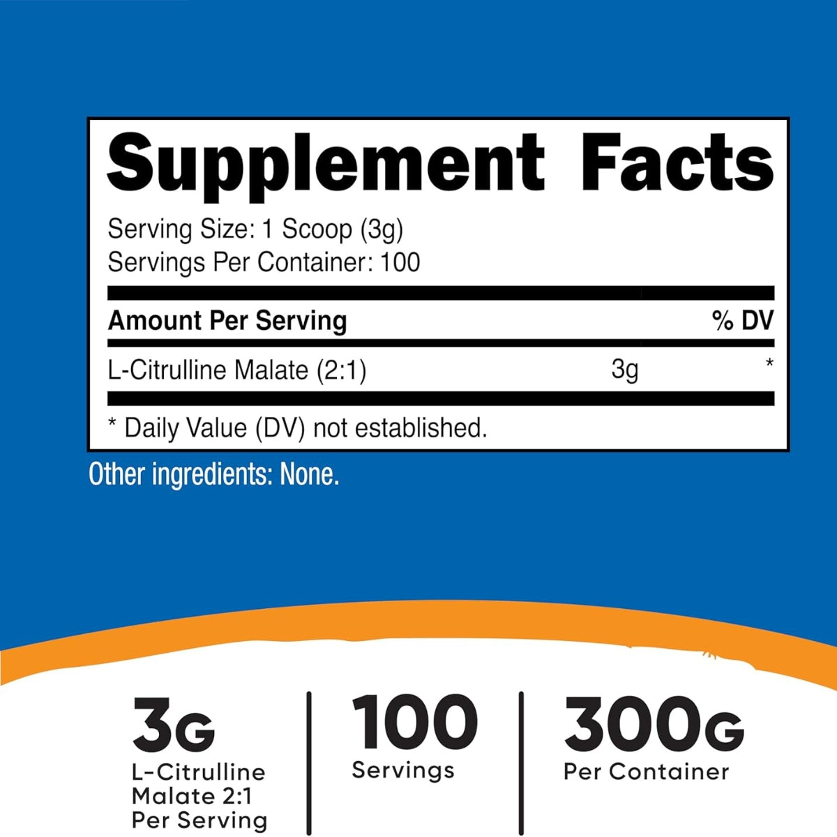 L Citrulline Malate 300 Gr Nutricost