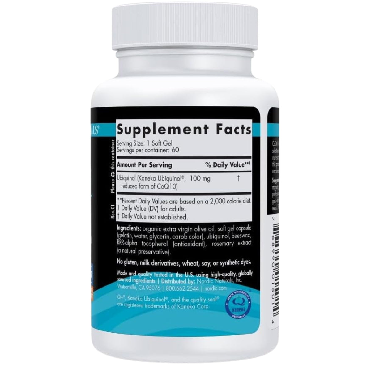 Ubiquinol Sport 100 Mg 60 Sofgels Nordic Naturals