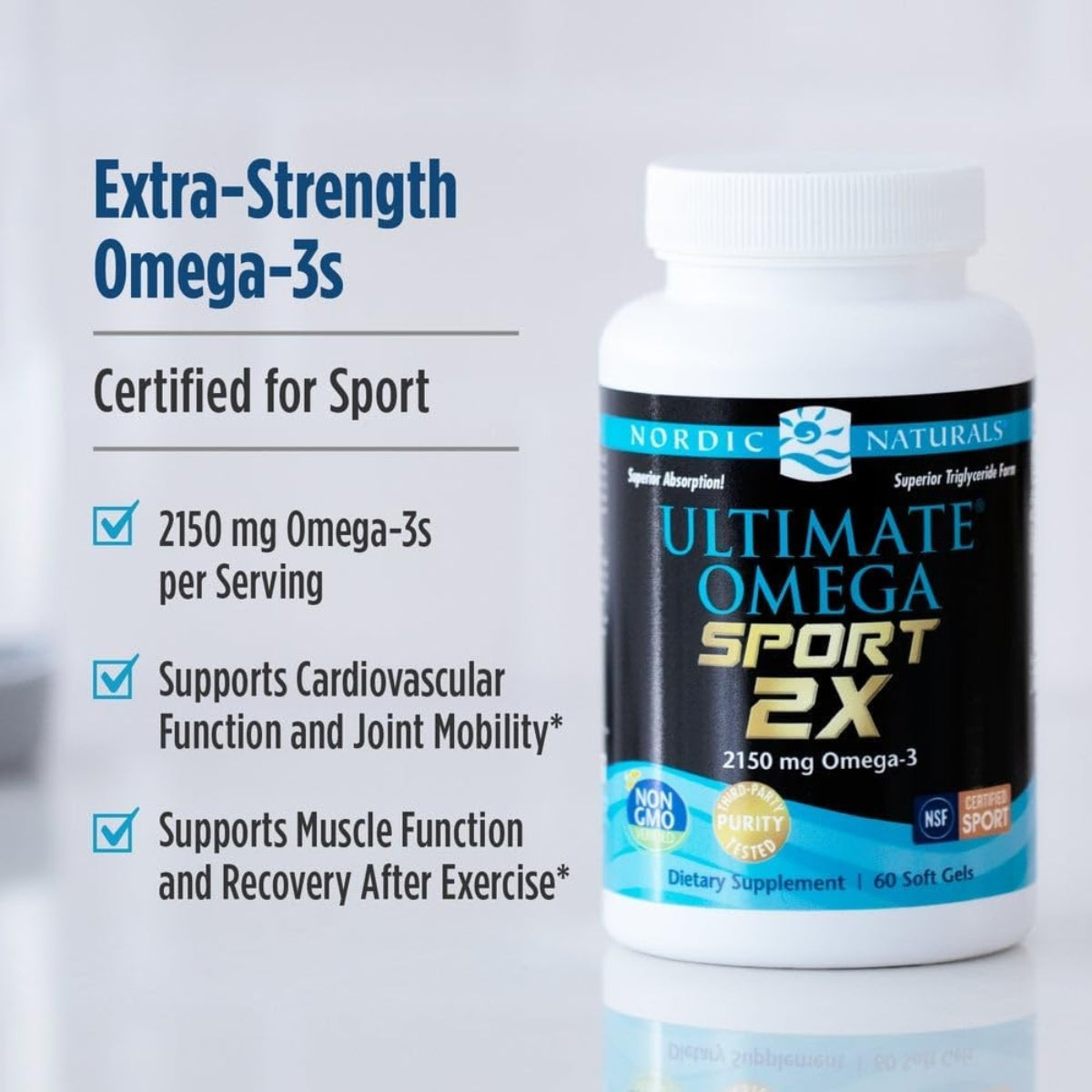 Ultimate Omega Sport 2X 60 Sofgels Nordic Naturals