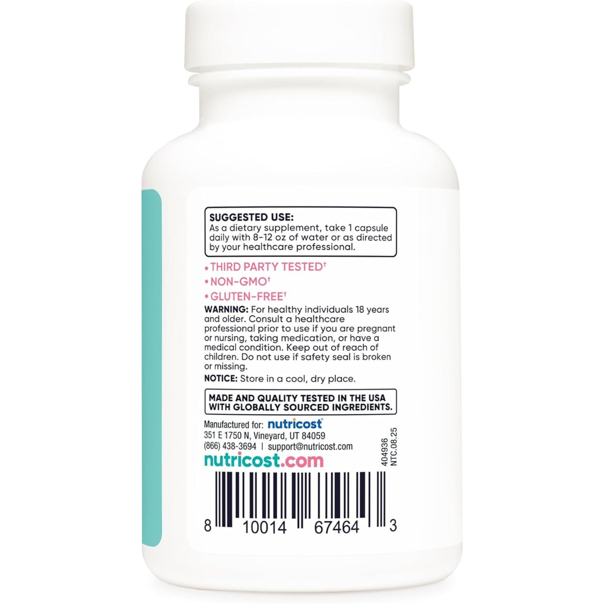 Biotina Con Folato Y Colageno Marino 10000 Mcg Nutricost Women