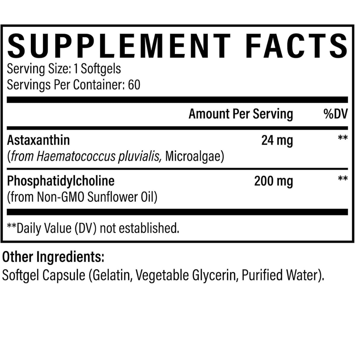 Astaxantina Liposomal 24 Mg 60 Softgel Osasuna