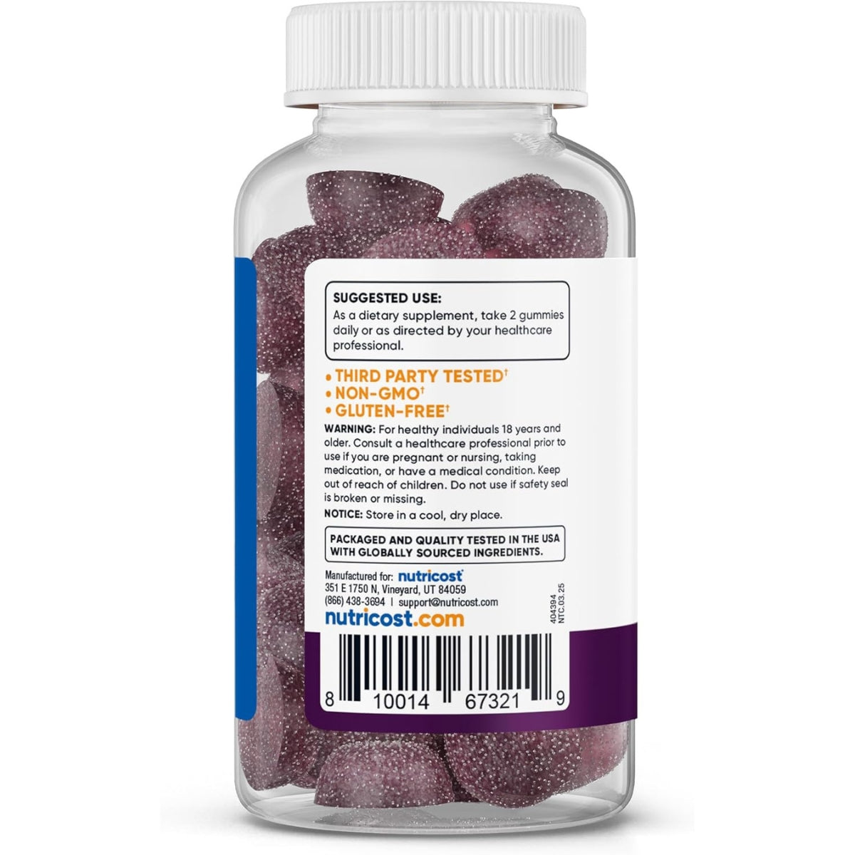 Ashwagandha 1200 Mg 60 Gomitas Nutricost