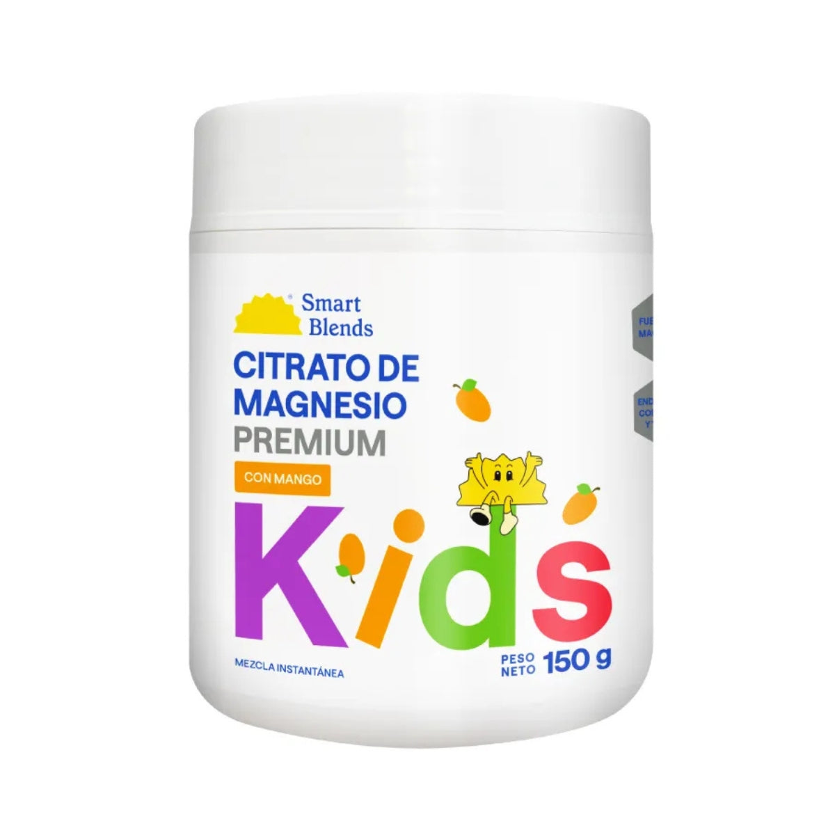 Citrato De Magnesio Premium Kids Mango 150 Gr Smart Blends