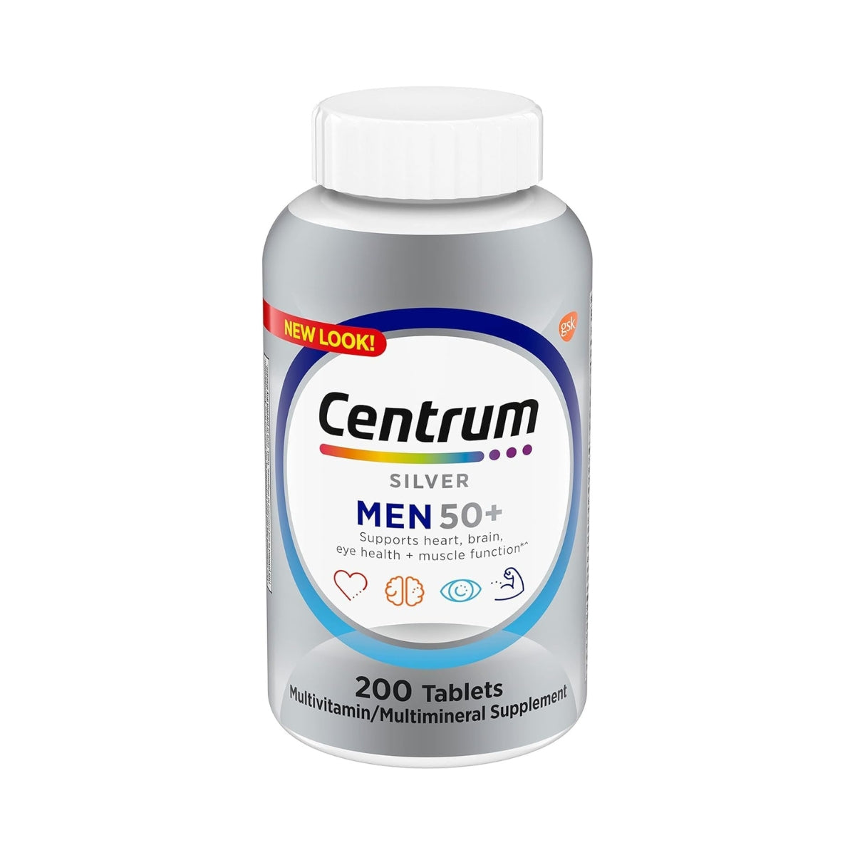 Multivitaminico Men 50 + 200 Tabletas Centrum
