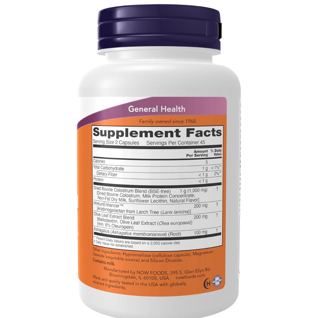 Super Colostrum 500 Mg 90 Capsulas  Now