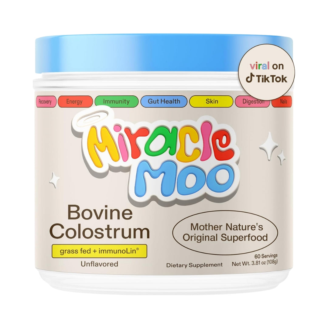 Suplemento de Calostro Bovino Vainilla 108 Gr Miracle Moo