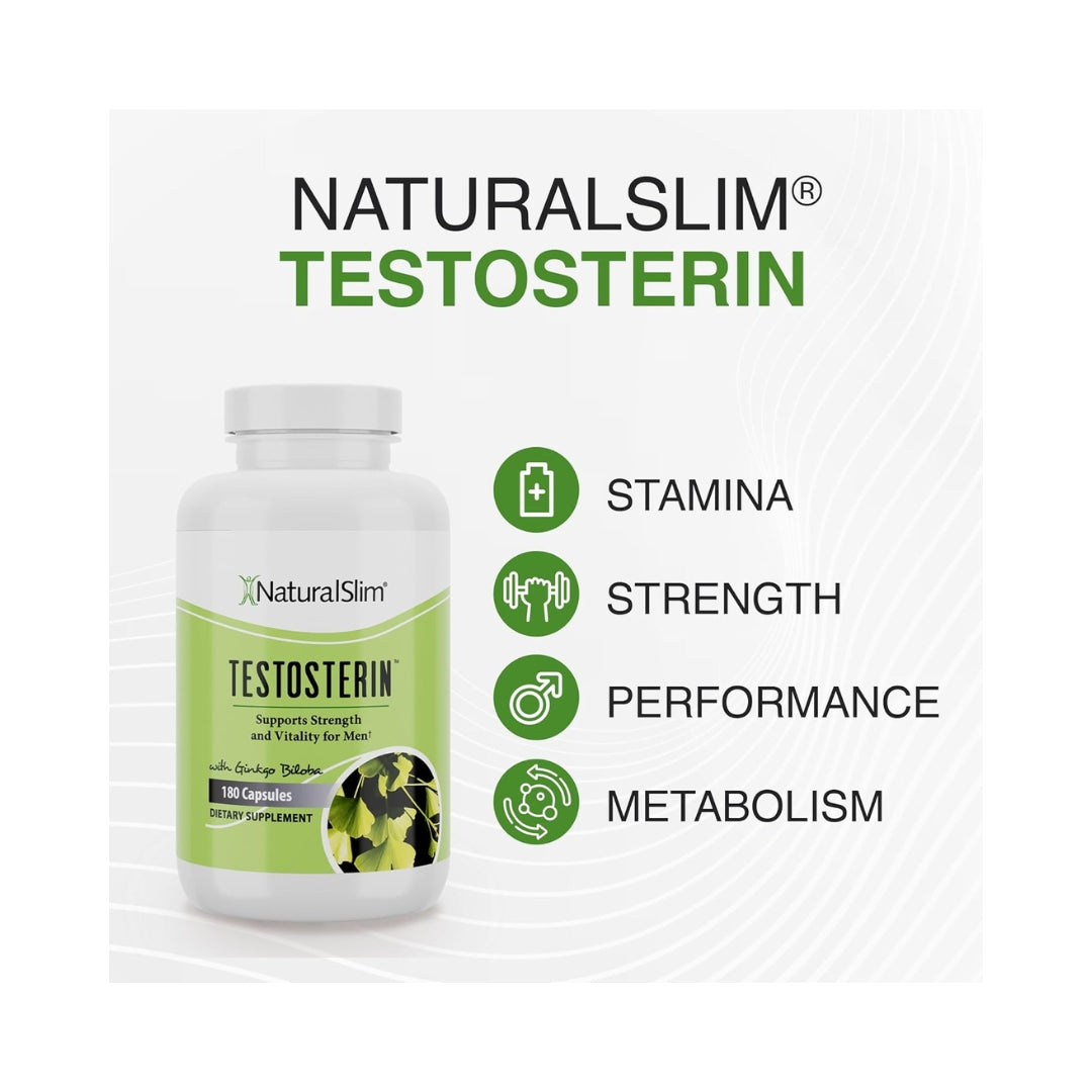 Testosterin 180 Capsulas Natural Slim