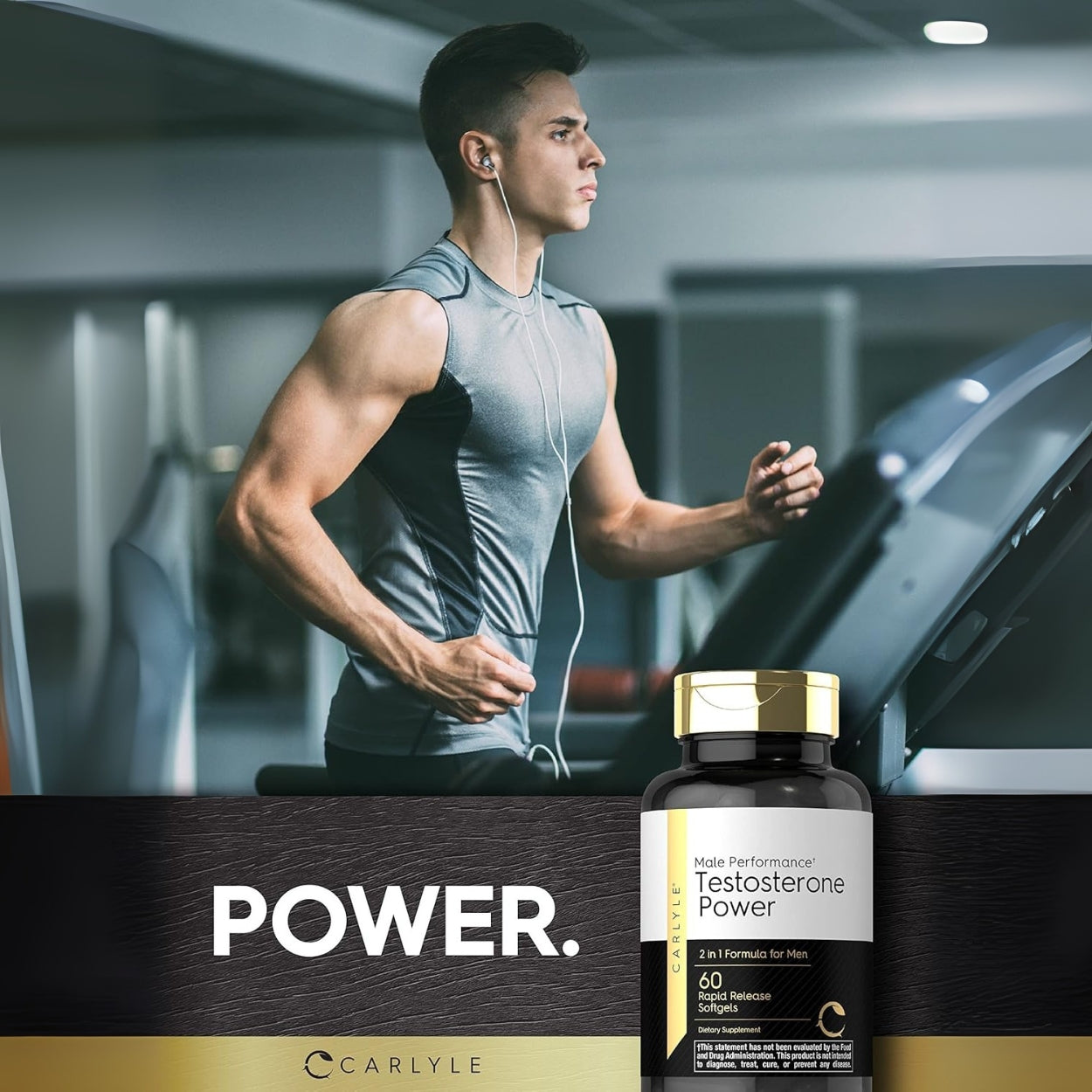 Testosterone Power 60 Capsulas Blandas Carlyle