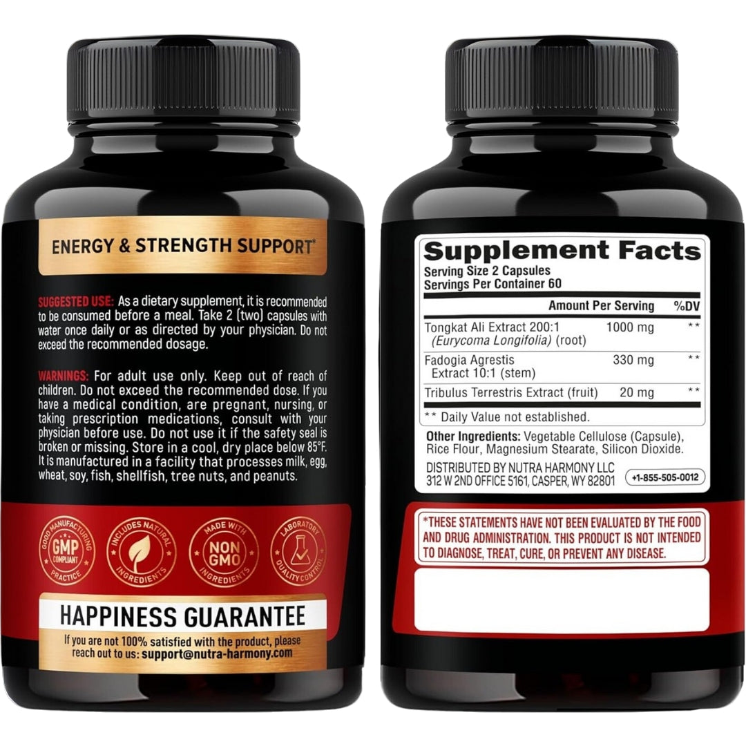 Tongkat Ali Complex 1350 Mg 120 Capsulas Nutra Harmony