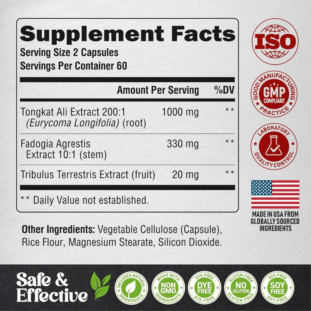 Tongkat Ali Complex 1350 Mg 120 Capsulas Nutra Harmony