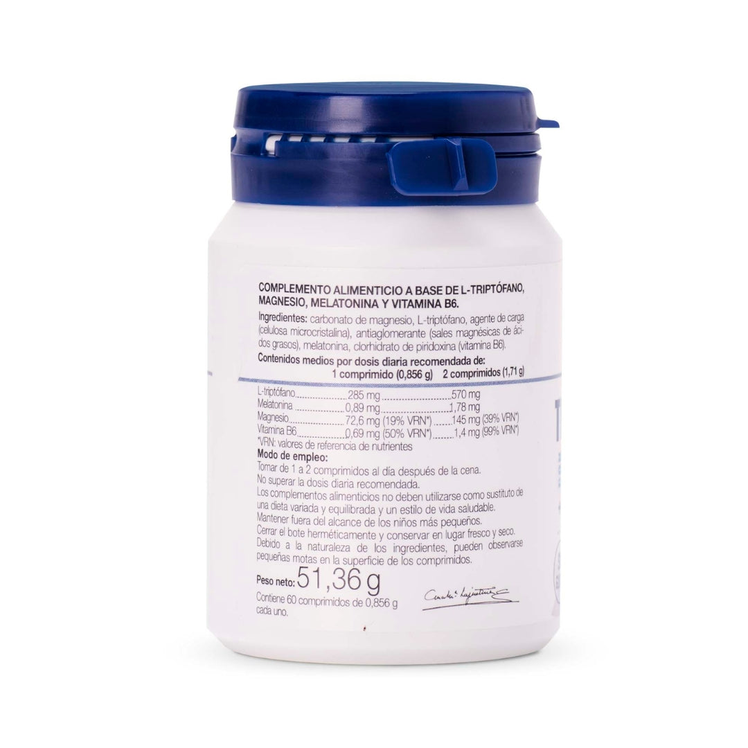 Triptofano Con Melatonina Magnesio Y Vit B6 60 Comprimidos Ana Maria La Justicia