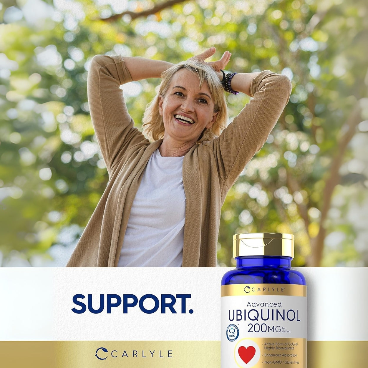 Ubiquinol 200 Mg 60 Softgels Carlyle