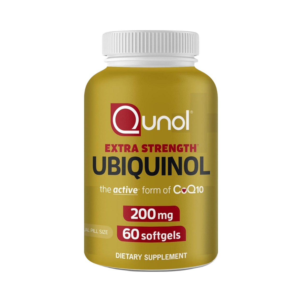 Ubiquinol Extra Strength 200 Mg 60 Softgels Qunol