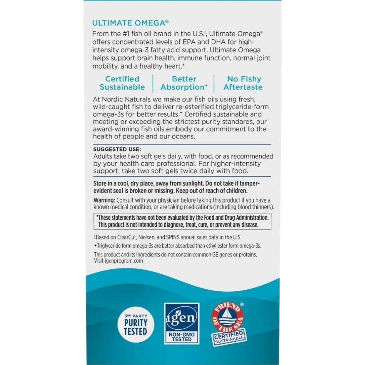Ultimate Omega 1280 Mg 60 Capsulas Nordic Naturals