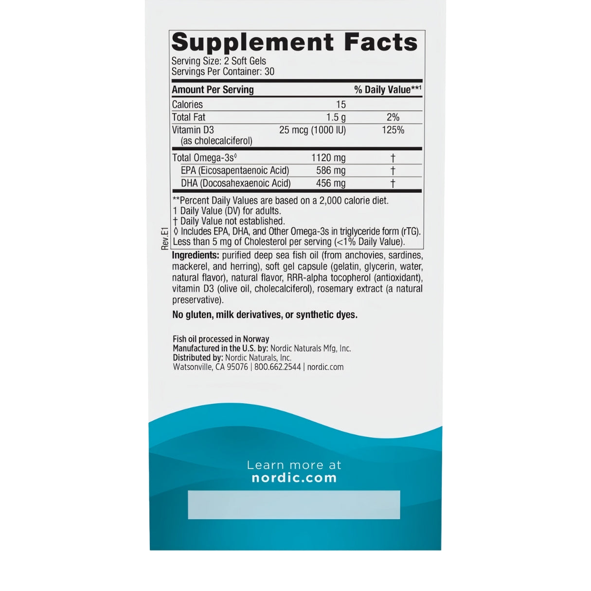 Ultimate Omega 2X Mini Con D3 Nordic Naturals