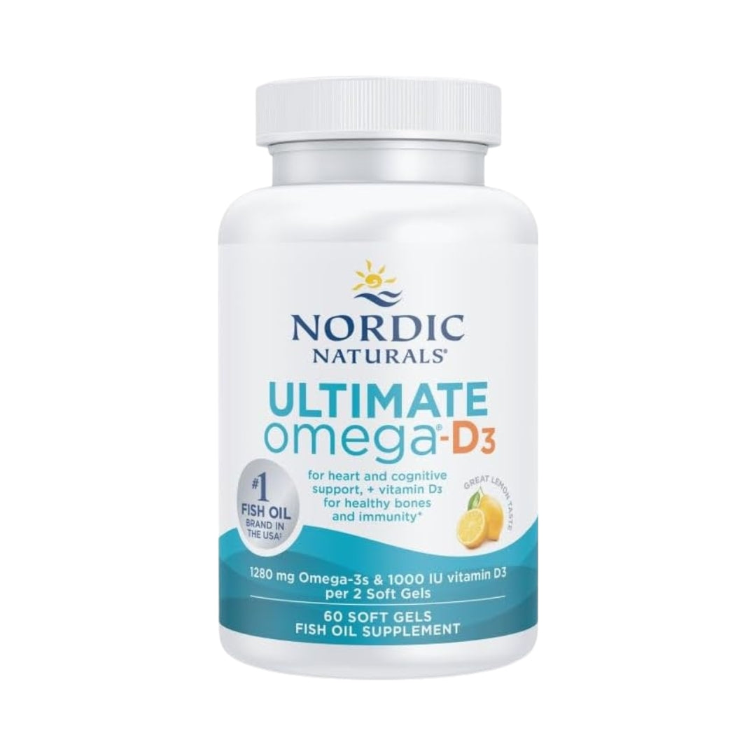 Ultimate Omega D3 1280 Mg 60 Softgels Nordic Naturals