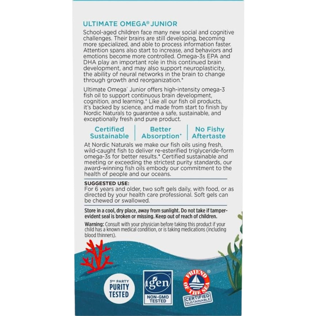 Ultimate Omega Junior 90 Mini Capsulas Nordic Naturals