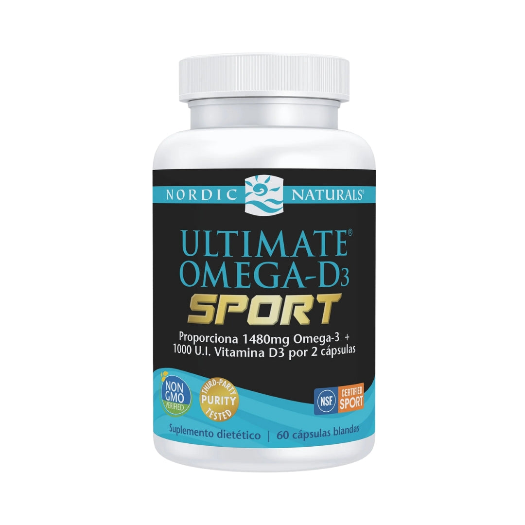 Ultimate Omega D3 Sport 60 Capsulas Nordic Naturals