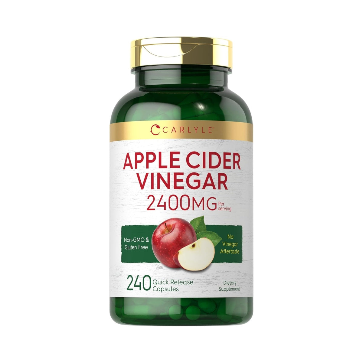 Vinagre De Manzana 2400 Mg Capsulas Carlyle