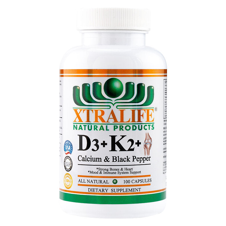 Vitamin D3 Mas K2 100 Capsulas  Xtralife
