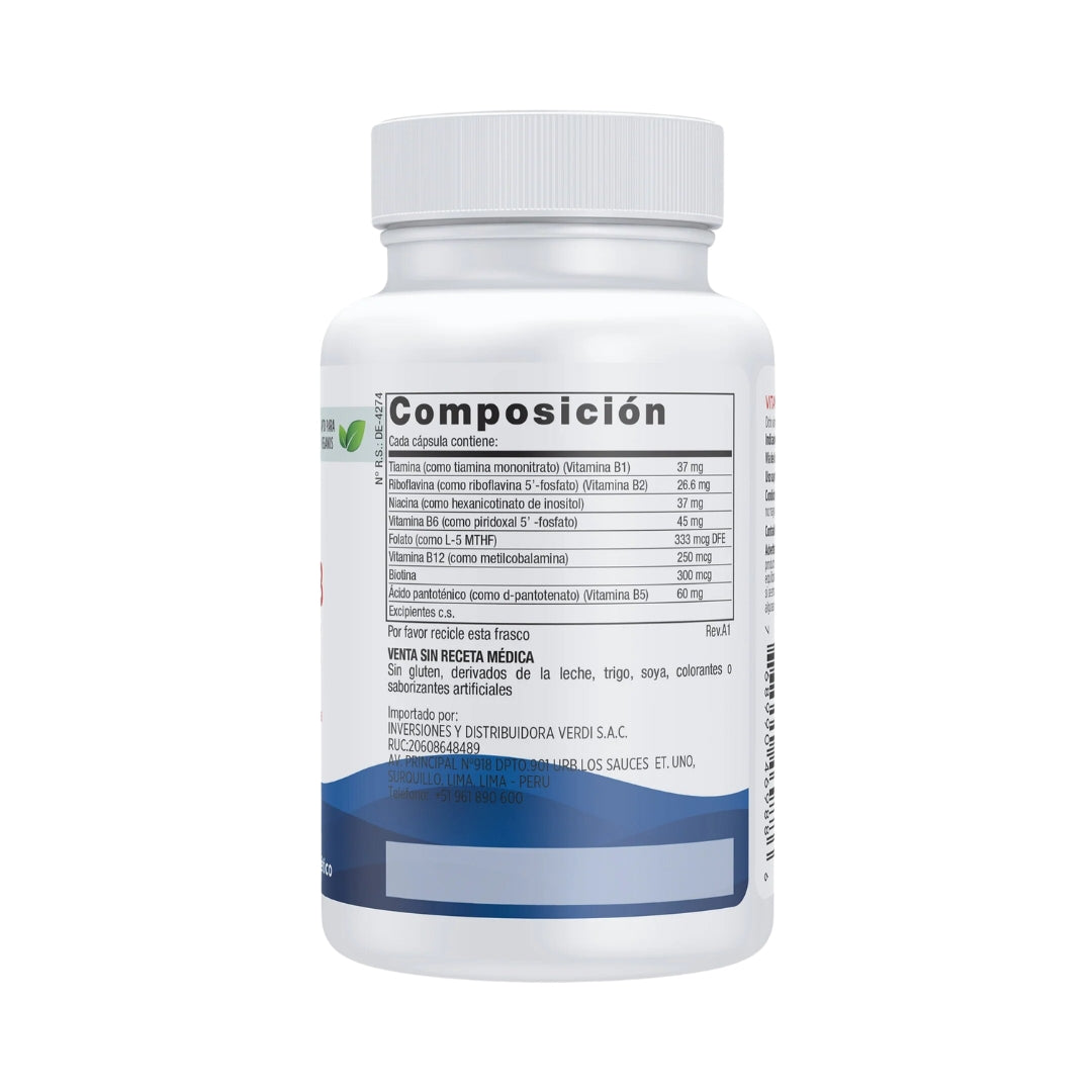 Vitamina B Complex 45 Capsulas Nordic Naturals