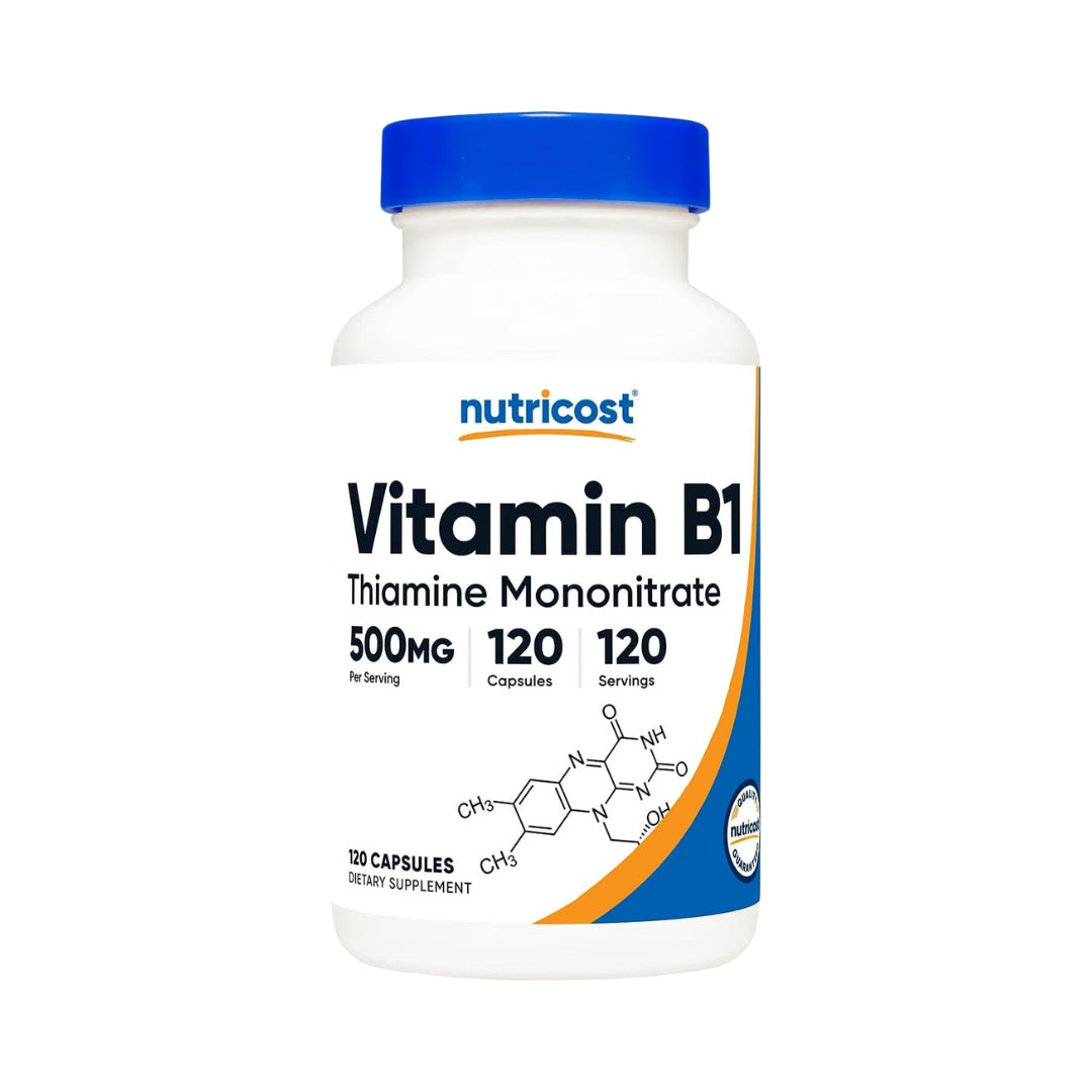 Vitamina B1 500 Mg 120 Capsulas Nutricost